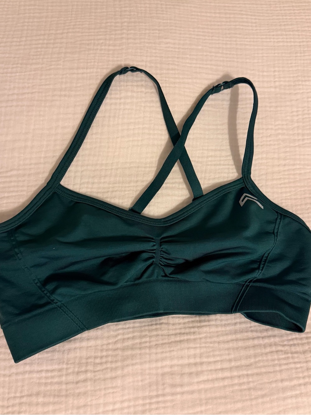 Women’s Teal Strappy Seamless Bralette